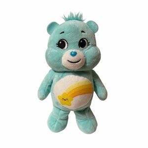 Care Bears Unlock The Magic Wish Bear Plush Star Tummy Blue Teddy Bear Basic Fun